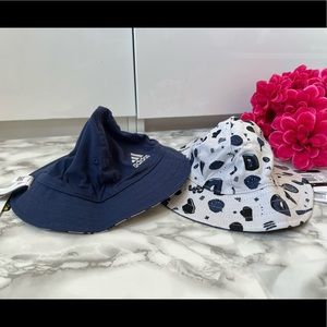 BRAND NEW! Lot of two (2) adidas Reversible Toddler Bucket Hats